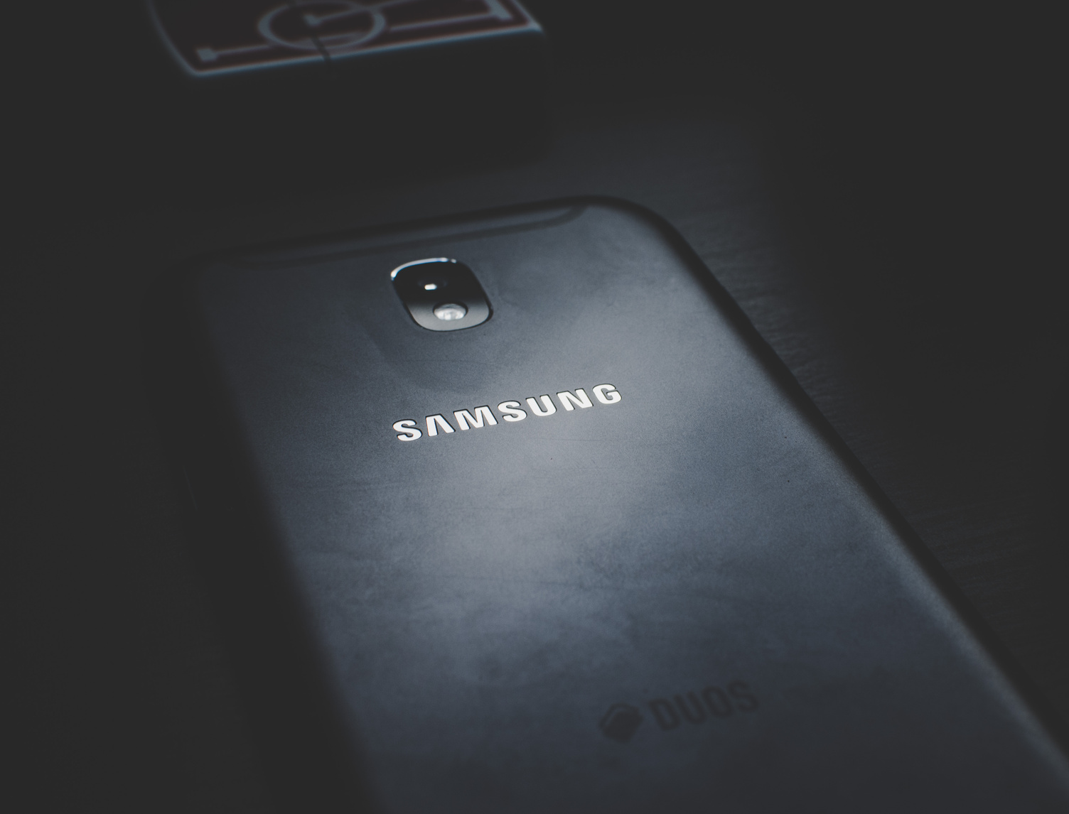 Close-up Photo of Black Samsung Phone